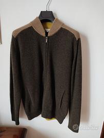 Cardigan zip Lanificio Colombo 100% cashmere uomo