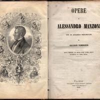 Raro libro antico OPERE COMPLETE di A.MANZONI 1860