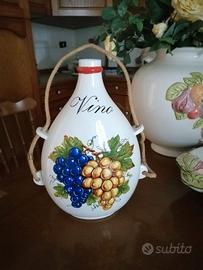 Damigiana decorativa in ceramica