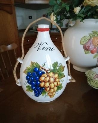 Damigiana decorativa in ceramica