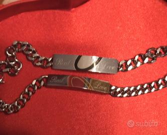 bracciali acciaio lui lei