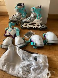 Rollerblad bambino taglia 29-32 con protezioni