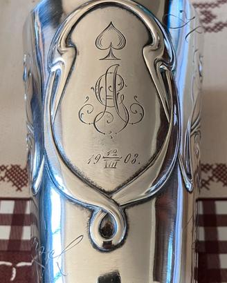 Tazza da vodka in argento russa