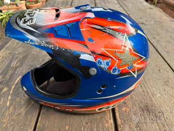 Casco integrale da cross APS  mx9 usato.