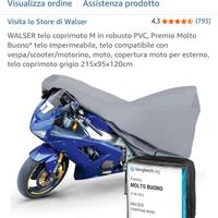 Telo coprimoto/scooter/vespa in PVC - taglia M