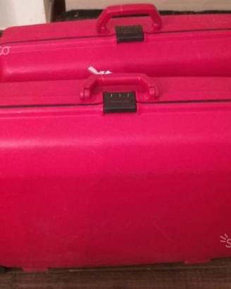 Valigie Samsonite rosse rigide