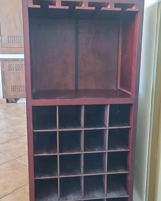 Mobiletto cantina per vini