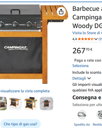 Barbecue a gas