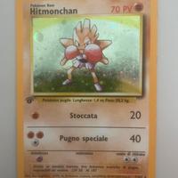 Hitmonchan Holo Prima Edizione carta pokemon