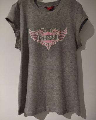 T-shirt donna Guess grigia . Grafica Ali D'Angelo 