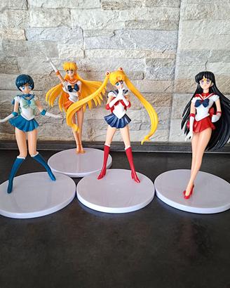 action figure sailor moon set di 4 personaggi