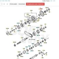 Ingranaggio contralbero Kawasaki GPZ RX 1000 16085
