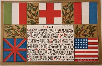 Cartolina Prima Guerra Mondiale Croce Rossa 1915/1