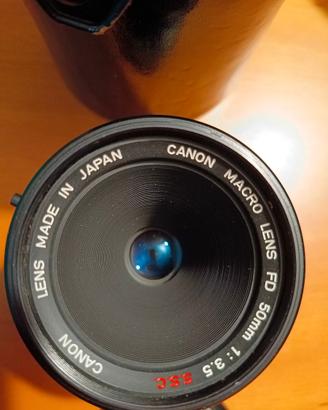 Canon macro lens fd 50mm 1 3.5