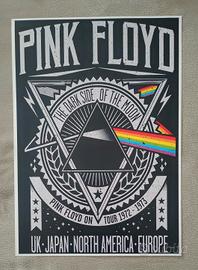 PINK FLOYD POSTER LOCANDINA TOUR LIVE 1972 73