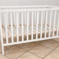 Culla bianca 125x67 cm con materasso NUOVO – 90€