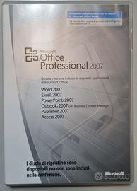 Licenza Microsoft Office Professional 2007