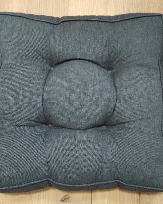 Cuscino divano/ sedia 52 x 52 grigio scuro 
