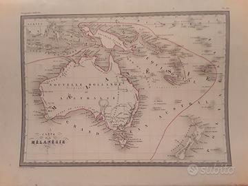 Carta geografica della Melanesia