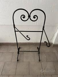 Porta asciugamani ferro battuto