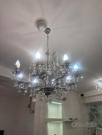 Lampadari a sospensione con cristalli