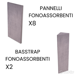 Set panneli fonoassorbenti studio di registrazione