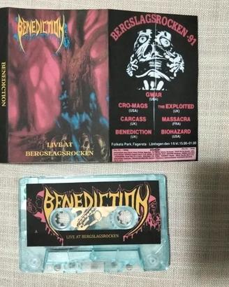 Benediction, live 91, cassetta tape