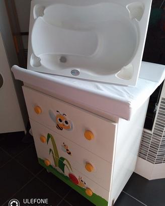 LETTINO 65x125 cm + FASCIATOIO API 80x50x100 cm