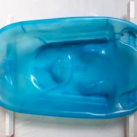 Vaschetta anatomica per bagno neonato, in plastica