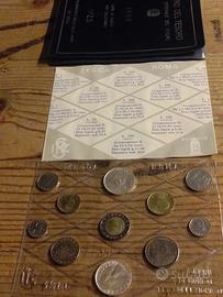 DIVISIONALE ITALIA-ANNO 1986-11 VALORI-2 ARGENTI