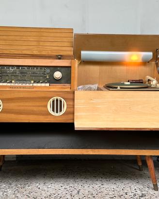 Mobile radio-giradischi Majestic anni 50 funzionan