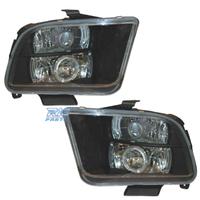 FARI PER FORD MUSTANG 05- OCCHI ANGEL LED NERO