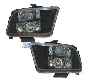 FARI PER FORD MUSTANG 05- OCCHI ANGEL LED NERO