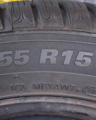 4 Gomme Invernali (M+S) 185/55 R15 82T usate poco