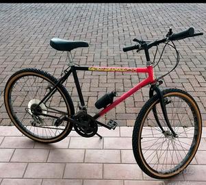 Bicicletta MTB RosaNera cambio Shimano.