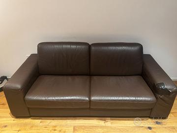 Divano Poltrone & Sofà in pelle marrone