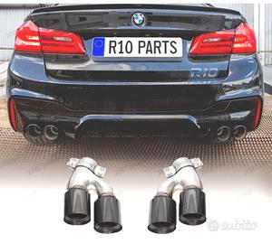 TERMINALI DI SCARICO BMW G30 17-20 LOOK M5 NERO