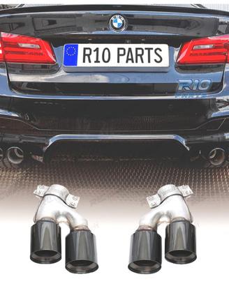 TERMINALI DI SCARICO BMW G30 17-20 LOOK M5 NERO