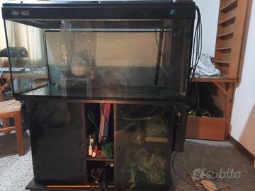 acquario 200 litri con mobile e attrezzatura
