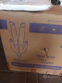 completo tuta da lavoro color bianco 