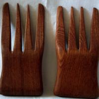 Posate in legno massello per insalata