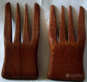 Posate in legno massello per insalata