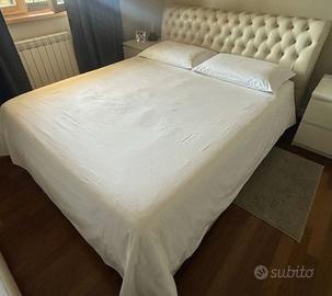 letto chesterfield in pelle