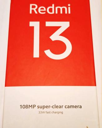 Xiaomi Redmi 13 nuovo con sigillo, Midnight Black 