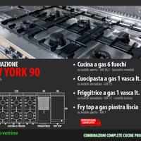 Cucina completa prof. a Gas NEW YORK 90