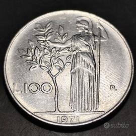 🔥Rara moneta Italiana 100lire 1971🔥