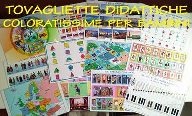 Tovagliette didattiche per bambini
