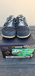 scarpe blu uomo  IGI e CO nero. 44 in gore tex