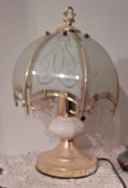 Lampada floreale vintage vetroceramica a 6 sezi