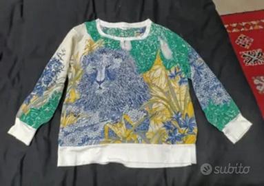 Salvatore Ferragamo maglia fantasia leone vintage
